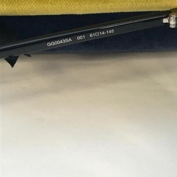 New 💯 Original Gucci Blue Pilot Unisex Sunglasses GG0043SA 001 61 - Picture 6 of 13